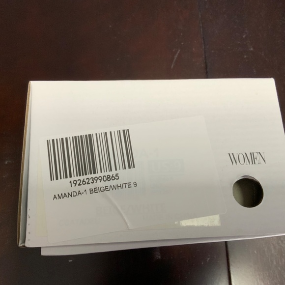 Dream Pairs Women’s Amanda-1 Closed Toe Wedge Sandal Sz 9 Beige/White - Picture 10 of 10